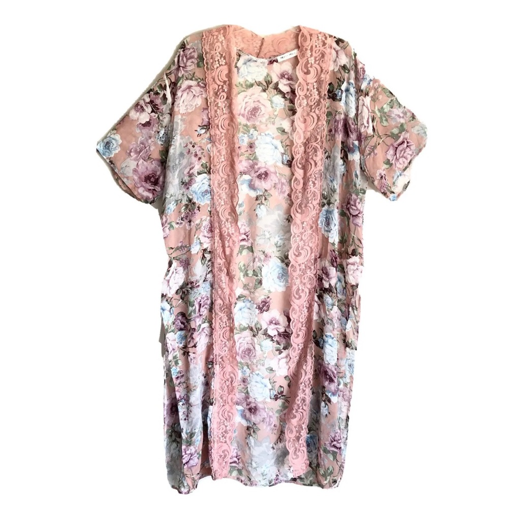 Miley and Molly Floral Kimono Duster